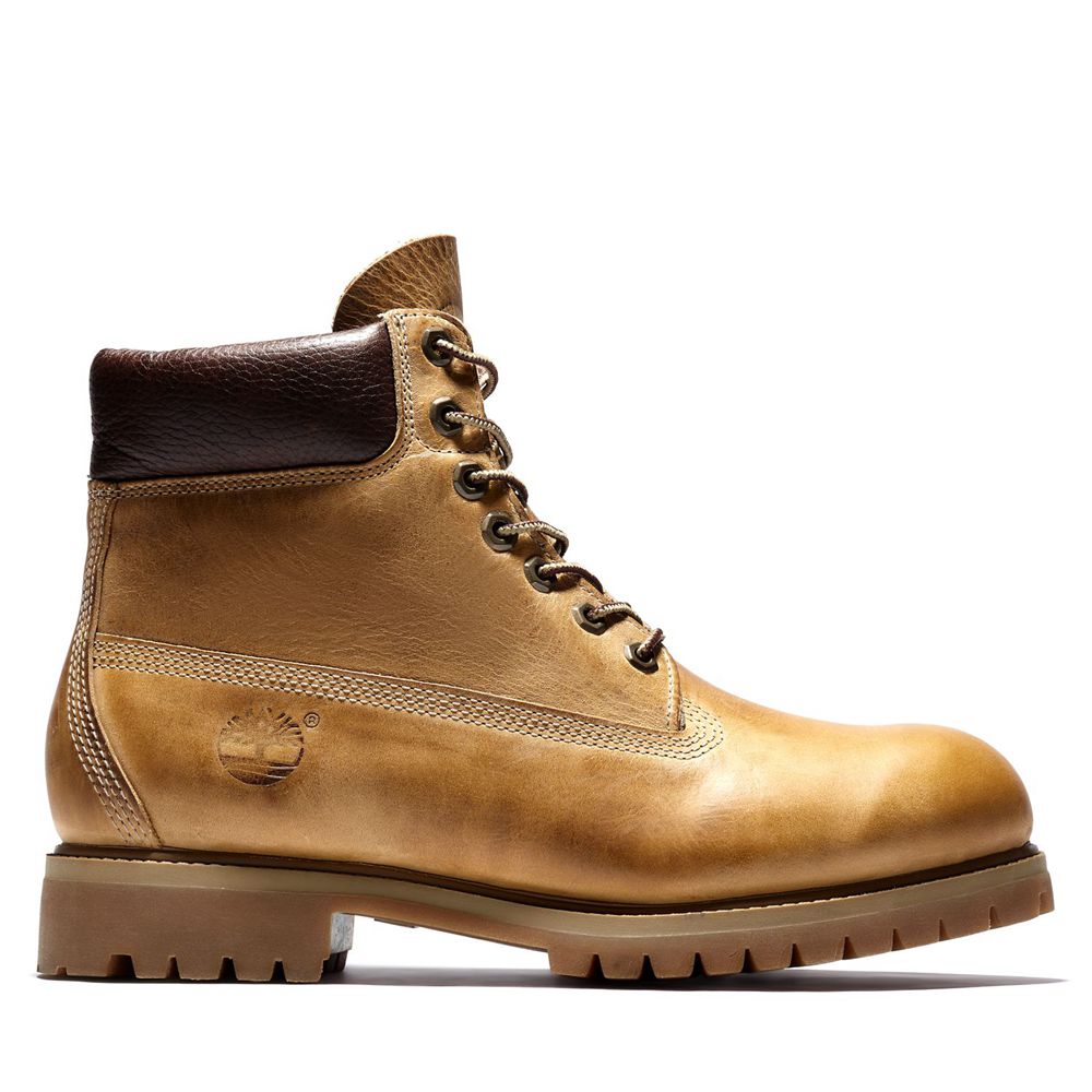 Timberland 6-Inch Μποτακια Ανδρικα Καφε - Heritage Waterproof - Greece 2415870-LG